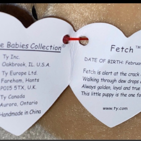 Ty Fetch the Dog Rare & Collectible- Tag Errors - Picture 5 of 7
